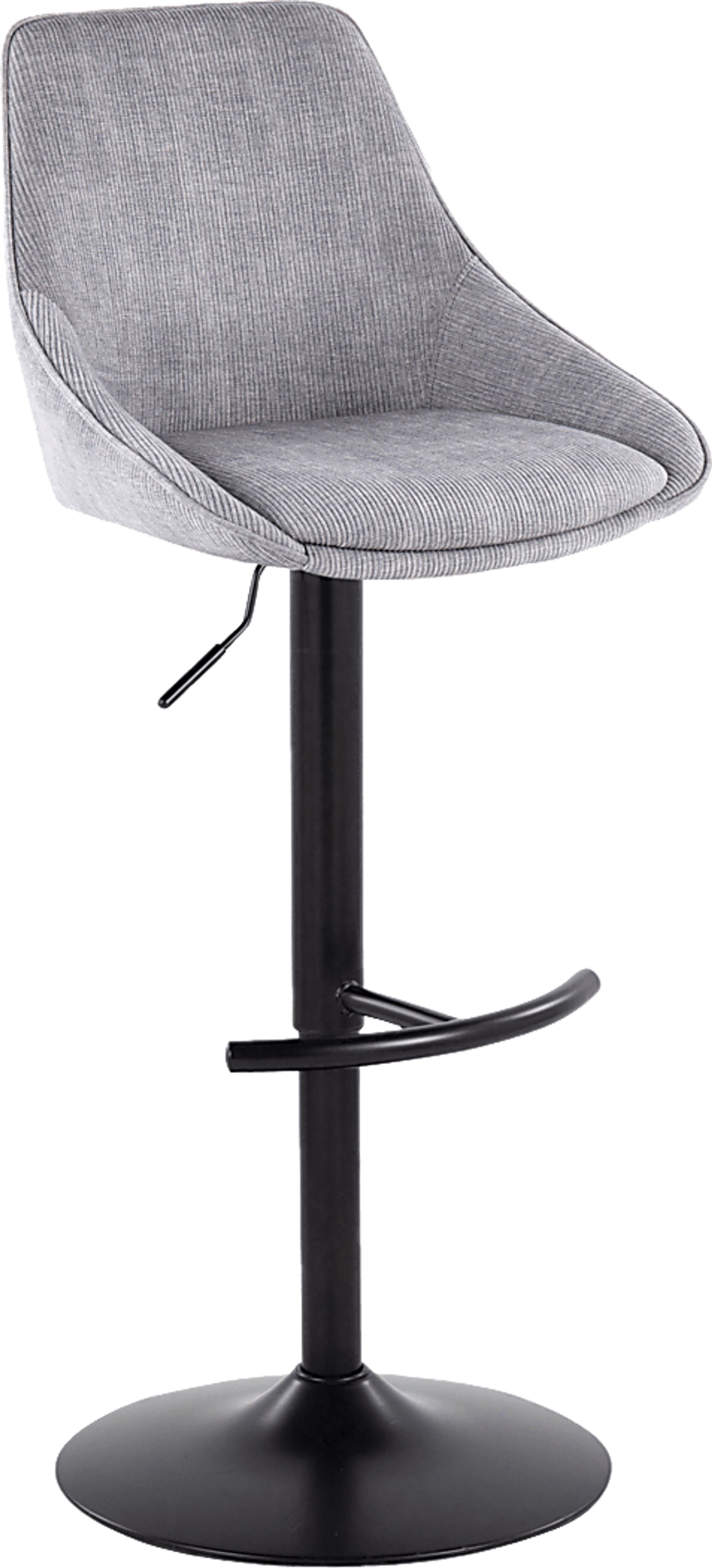 Dellrey III Gray Adjustable Barstool, Set of 2 - Image 9