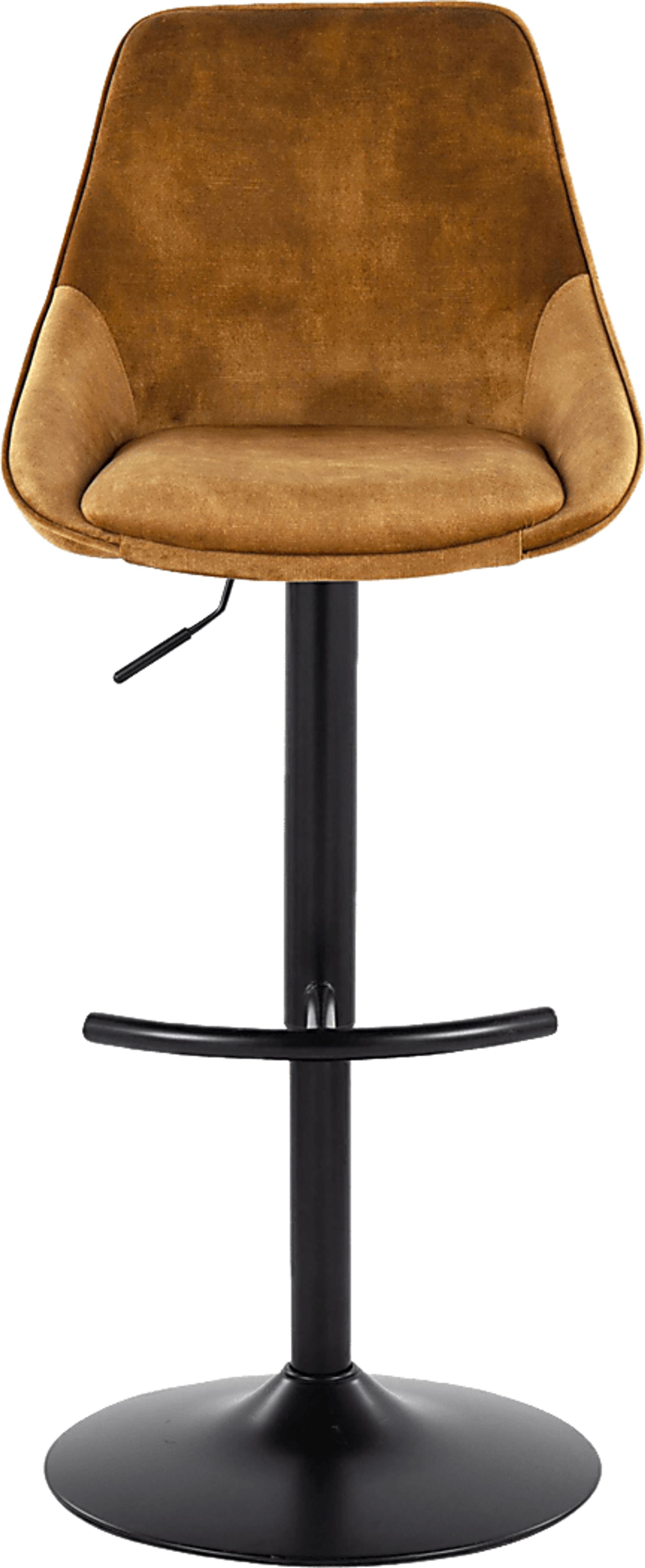 Dellrey IV Gold Adjustable Barstool, Set of 2 - Image 6