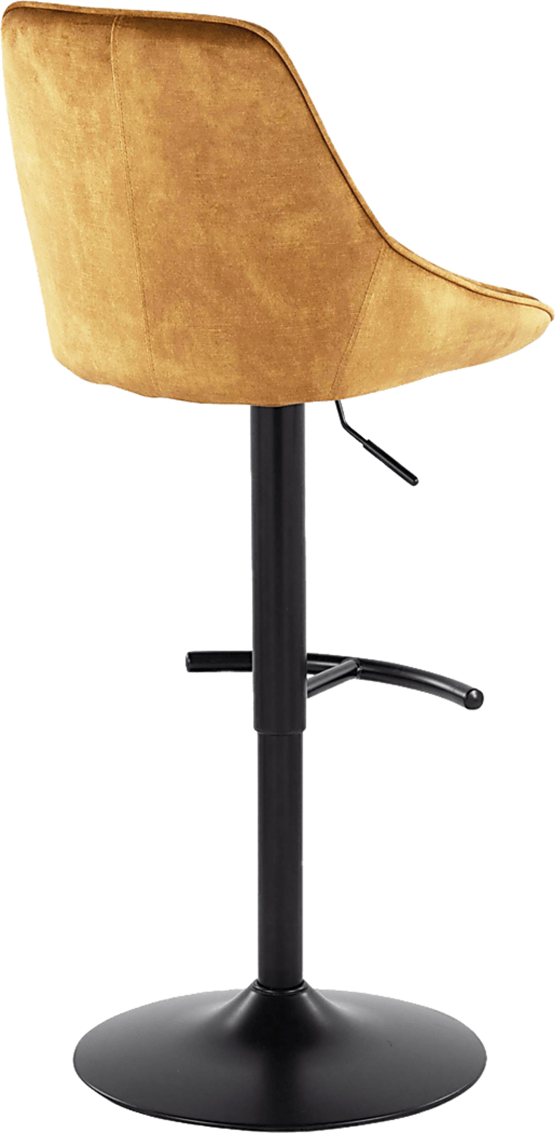 Dellrey IV Gold Adjustable Barstool, Set of 2 - Image 7