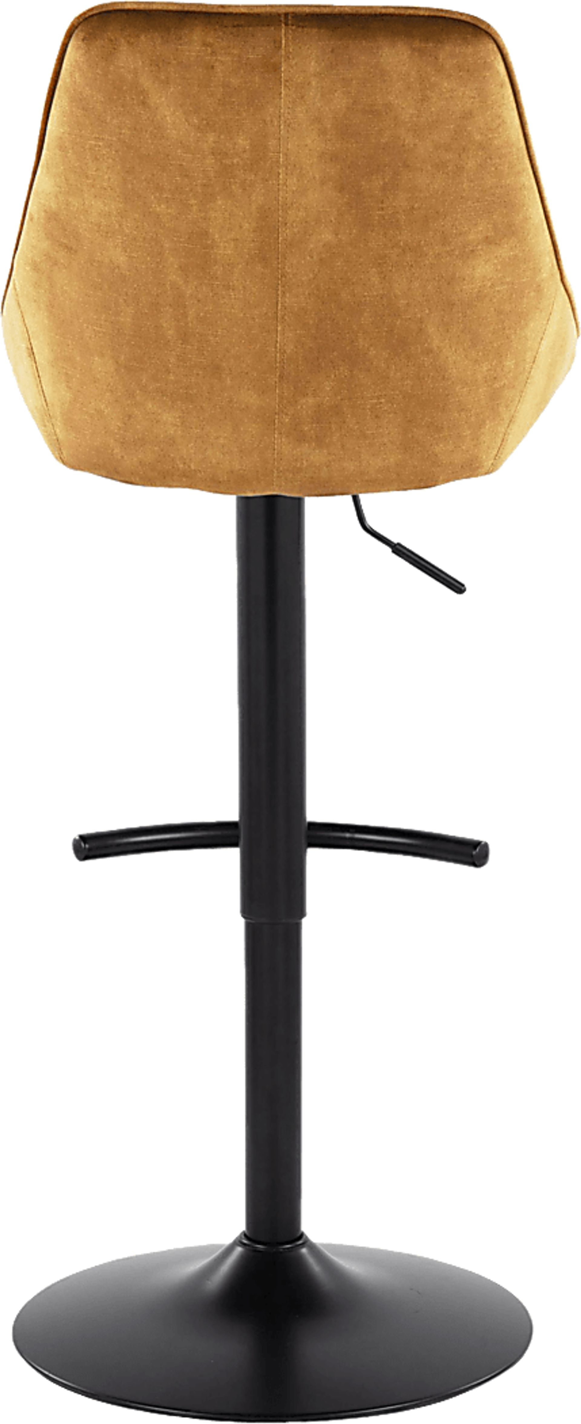 Dellrey IV Gold Adjustable Barstool, Set of 2 - Image 8