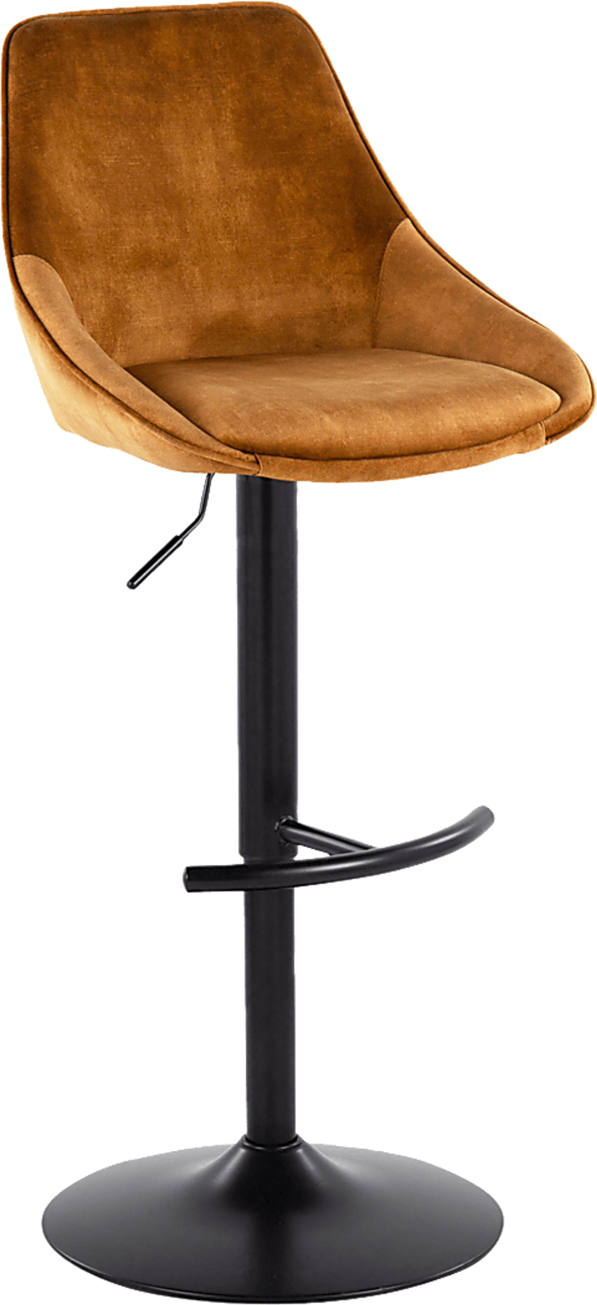 Dellrey IV Gold Adjustable Barstool, Set of 2 - Image 9