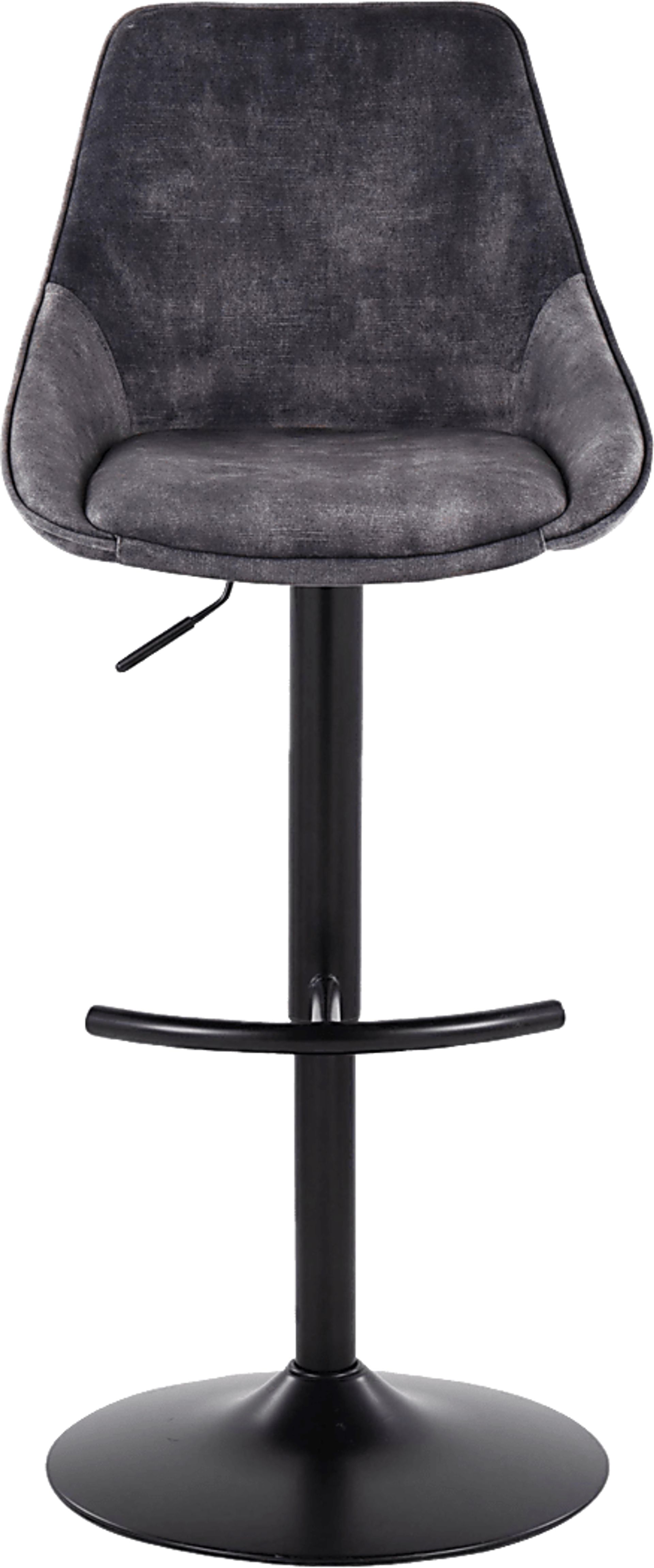 Dellrey IV Gray Adjustable Barstool, Set of 2 - Image 7