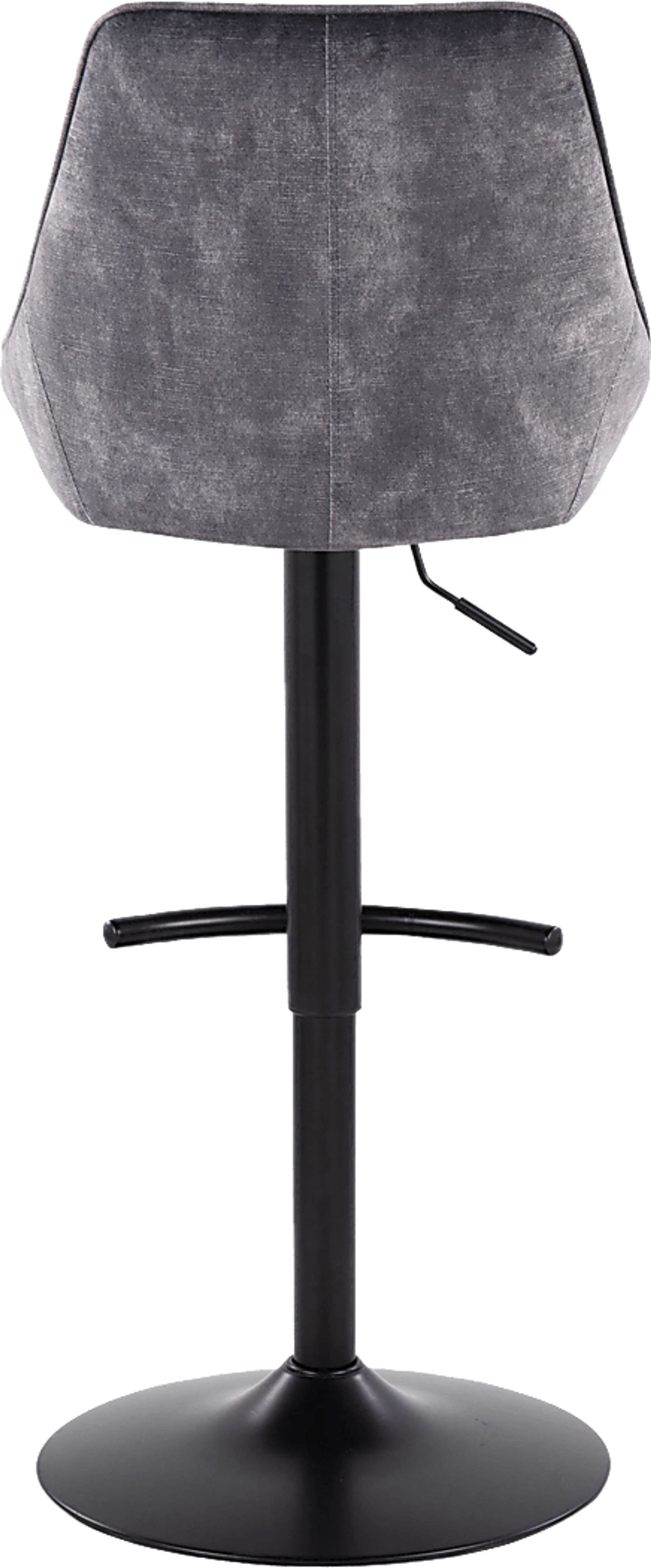 Dellrey IV Gray Adjustable Barstool, Set of 2 - Image 8