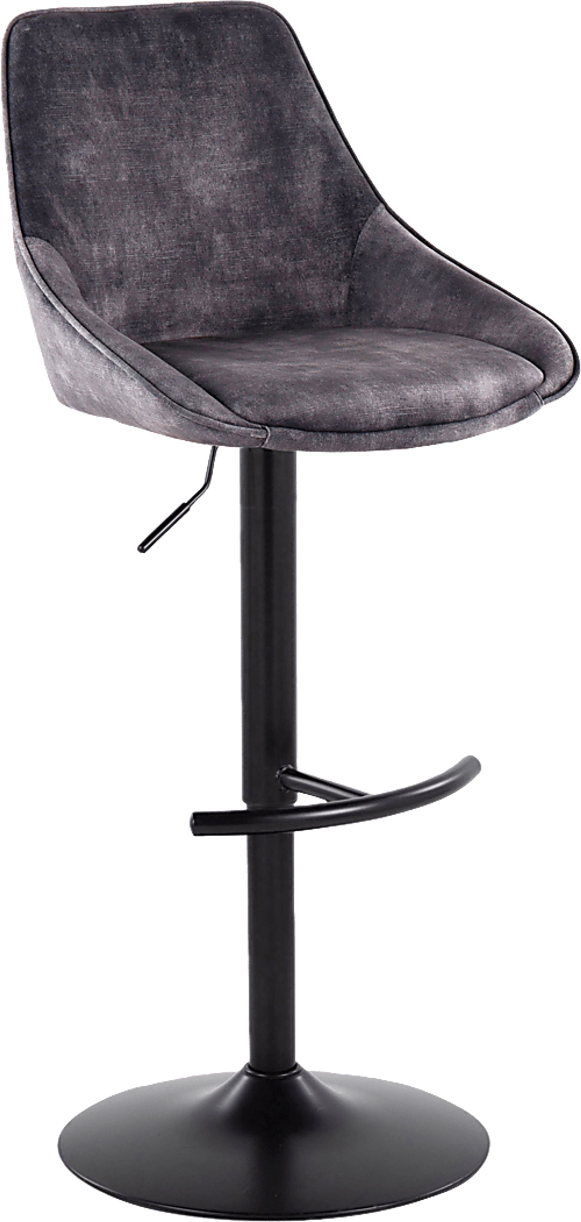 Dellrey IV Gray Adjustable Barstool, Set of 2 - Image 9