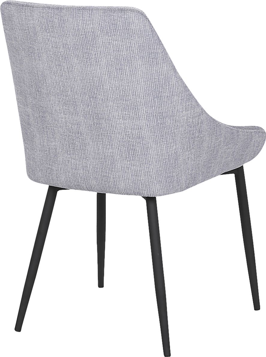 Dellrey Light Gray Dining Chair, Set of 2