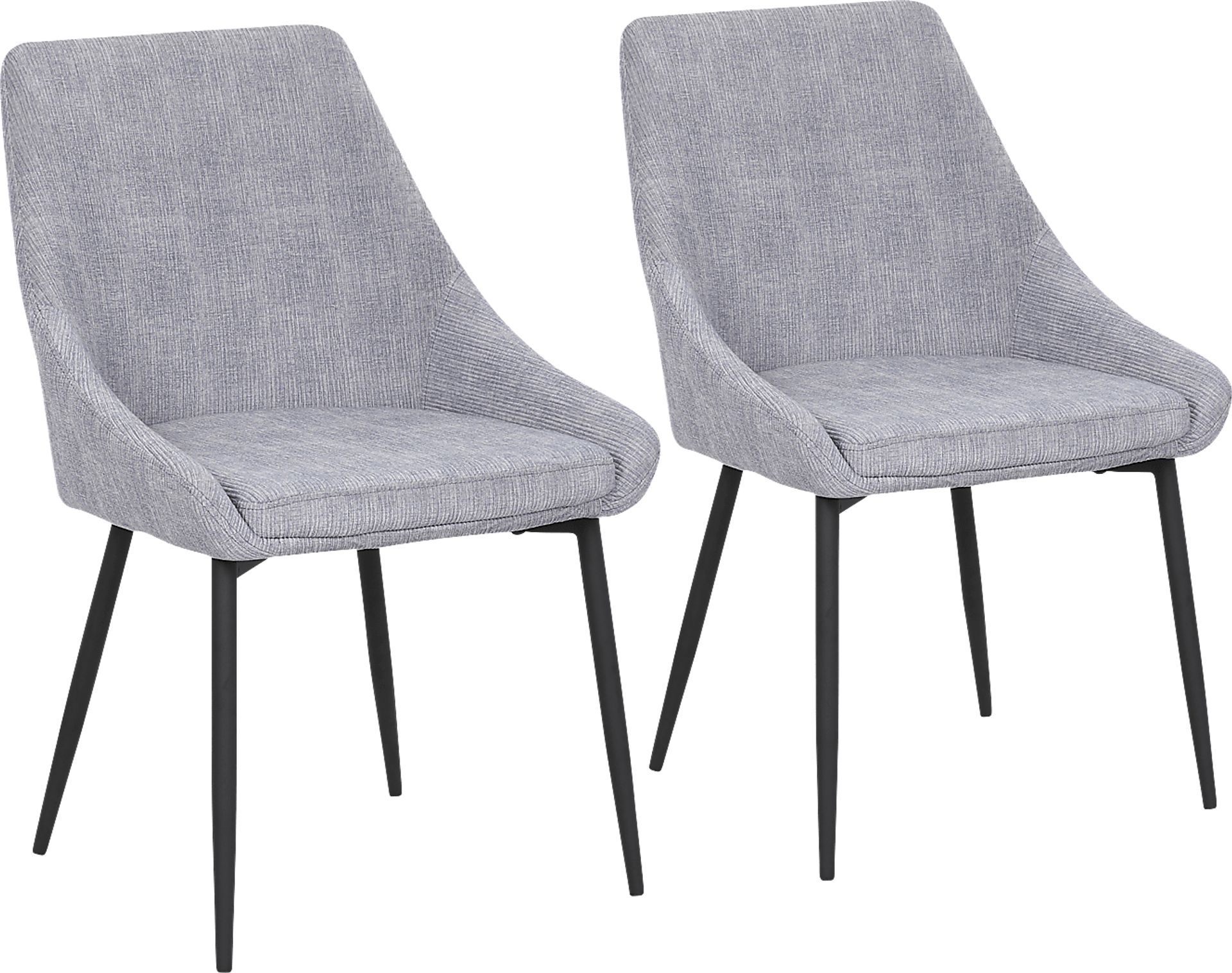 Dellrey Light Gray Dining Chair, Set of 2 - Image 1