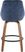 Dellrey Navy Counter Height Stool, Set of 2