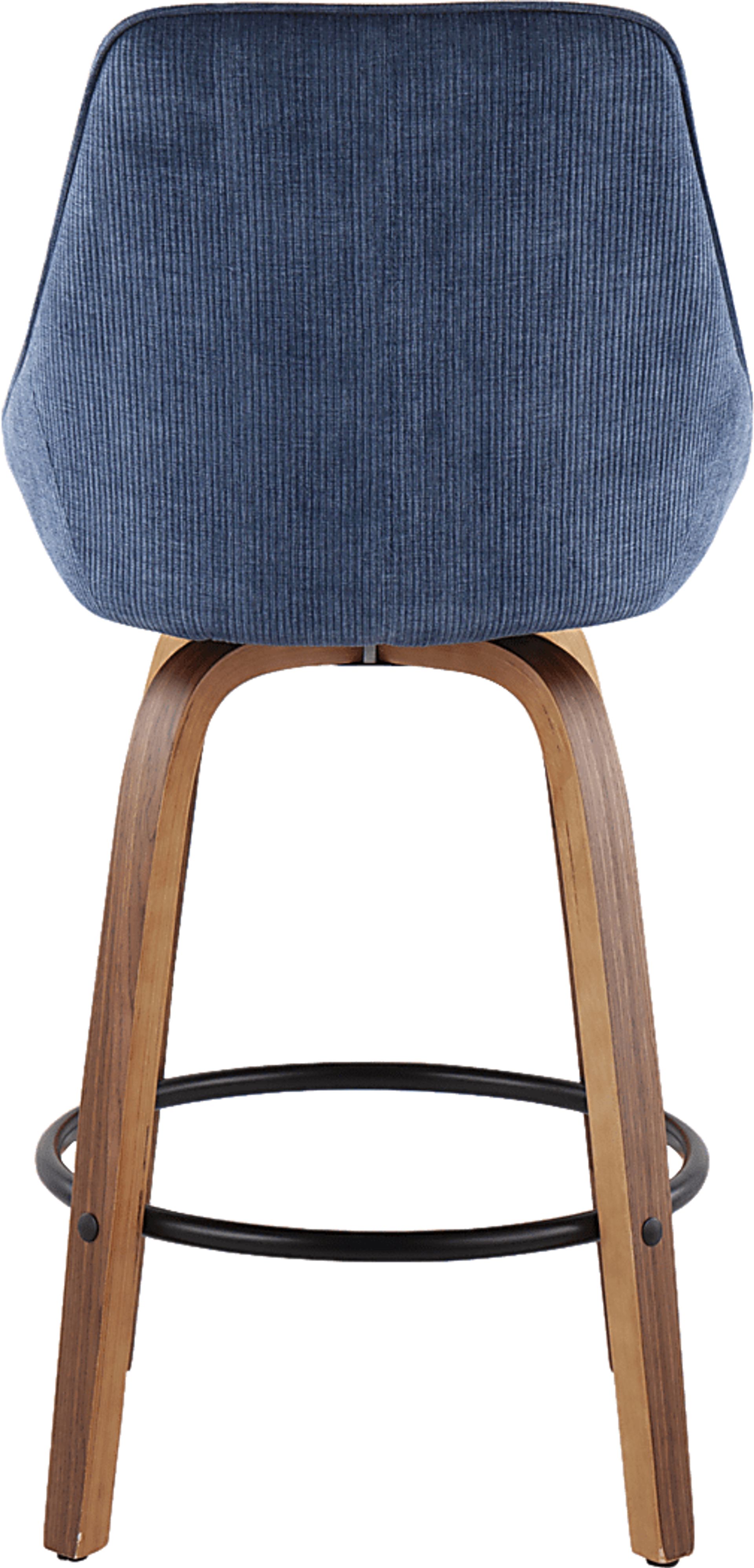 Dellrey Navy Counter Height Stool, Set of 2 - Image 5