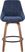 Dellrey Navy Counter Height Stool, Set of 2