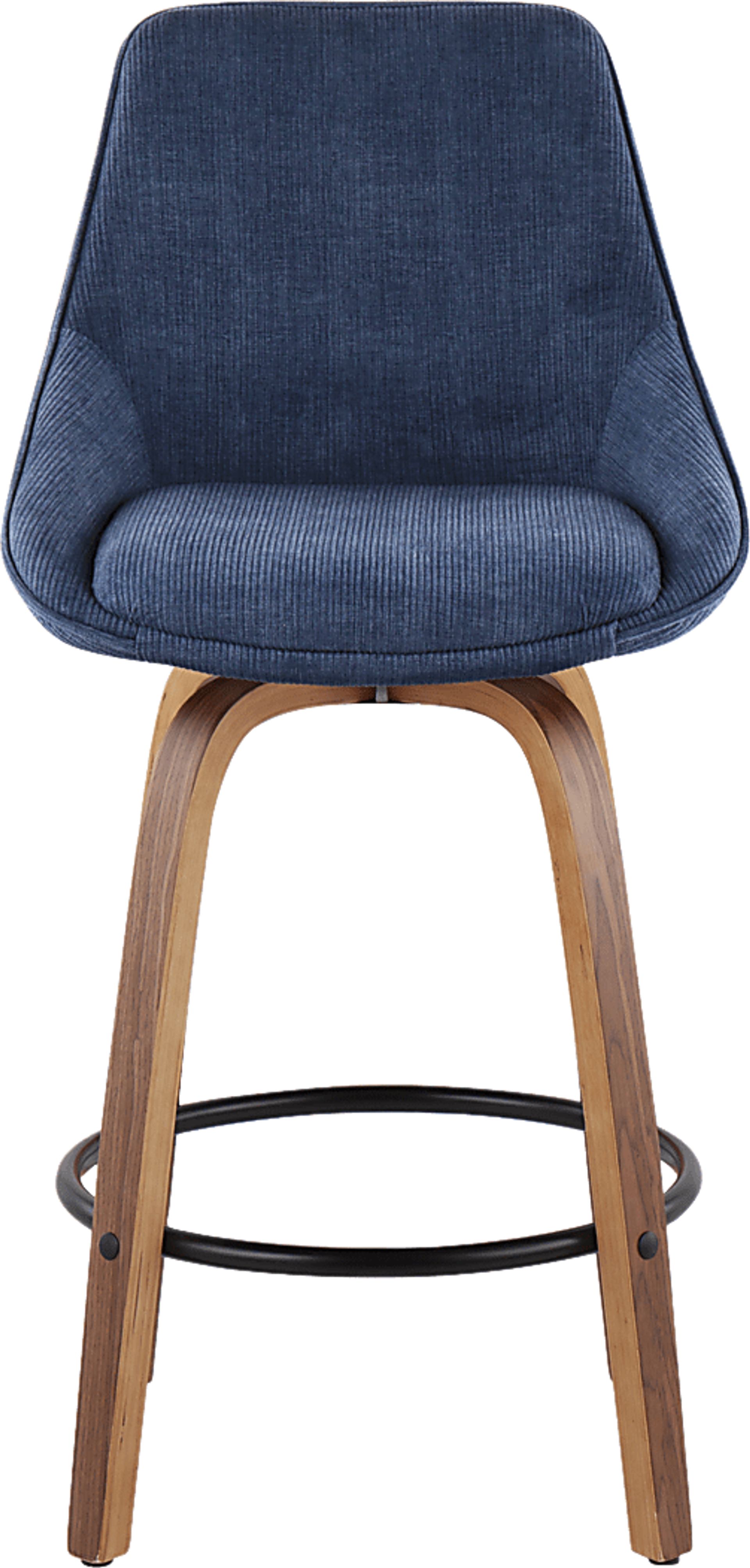 Dellrey Navy Counter Height Stool, Set of 2 - Image 6