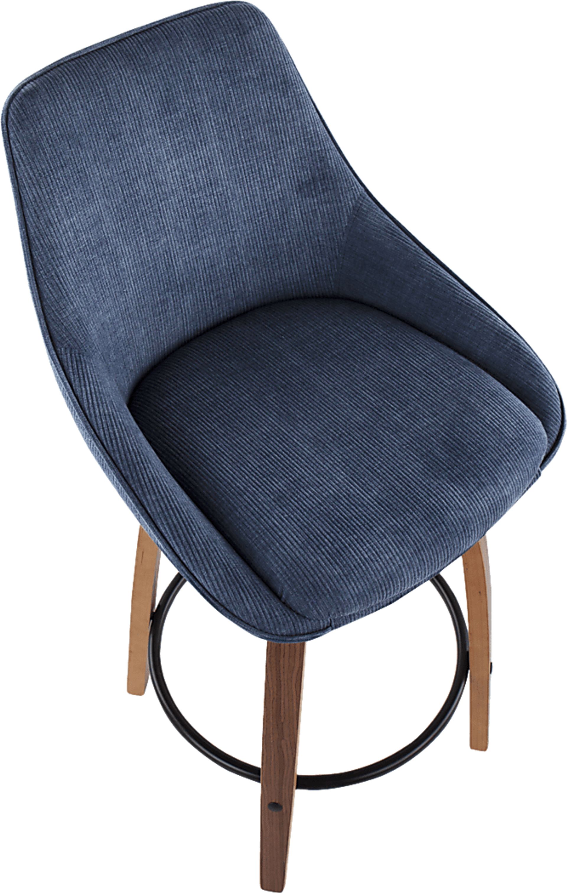 Dellrey Navy Counter Height Stool, Set of 2 - Image 7