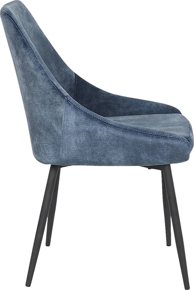 Dellrey Navy Dining Chair, Set of 2 - Thumbnail - Image 3