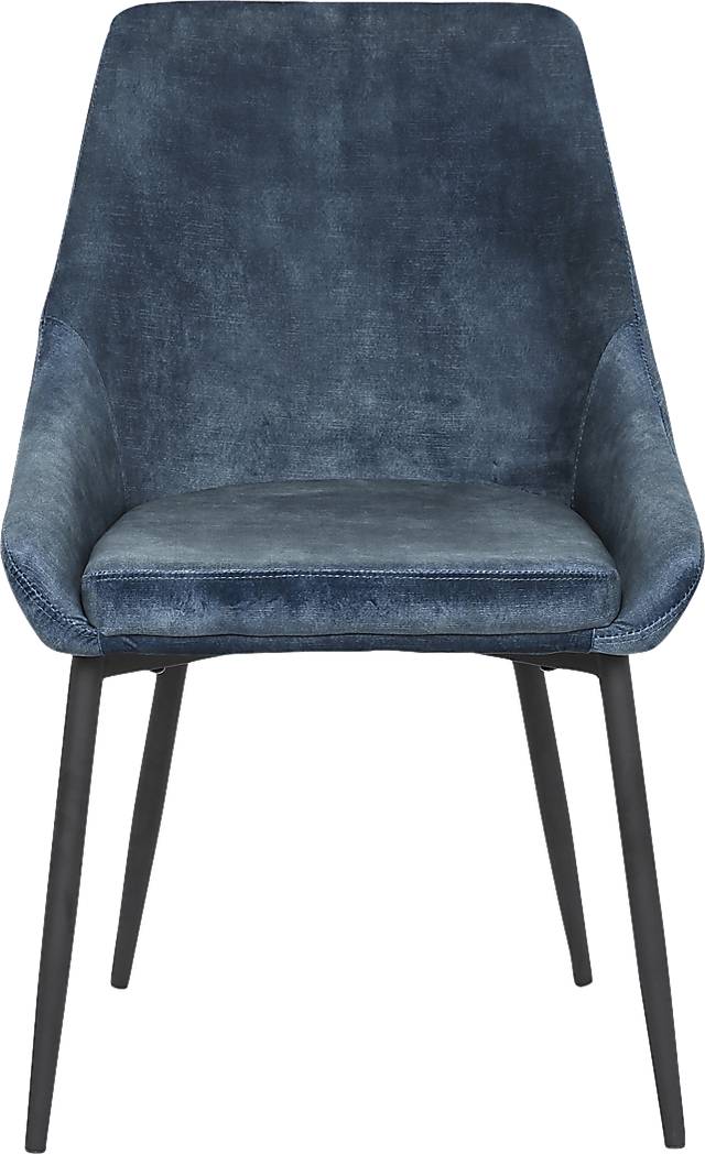 Dellrey Navy Dining Chair, Set of 2 - Thumbnail - Image 6