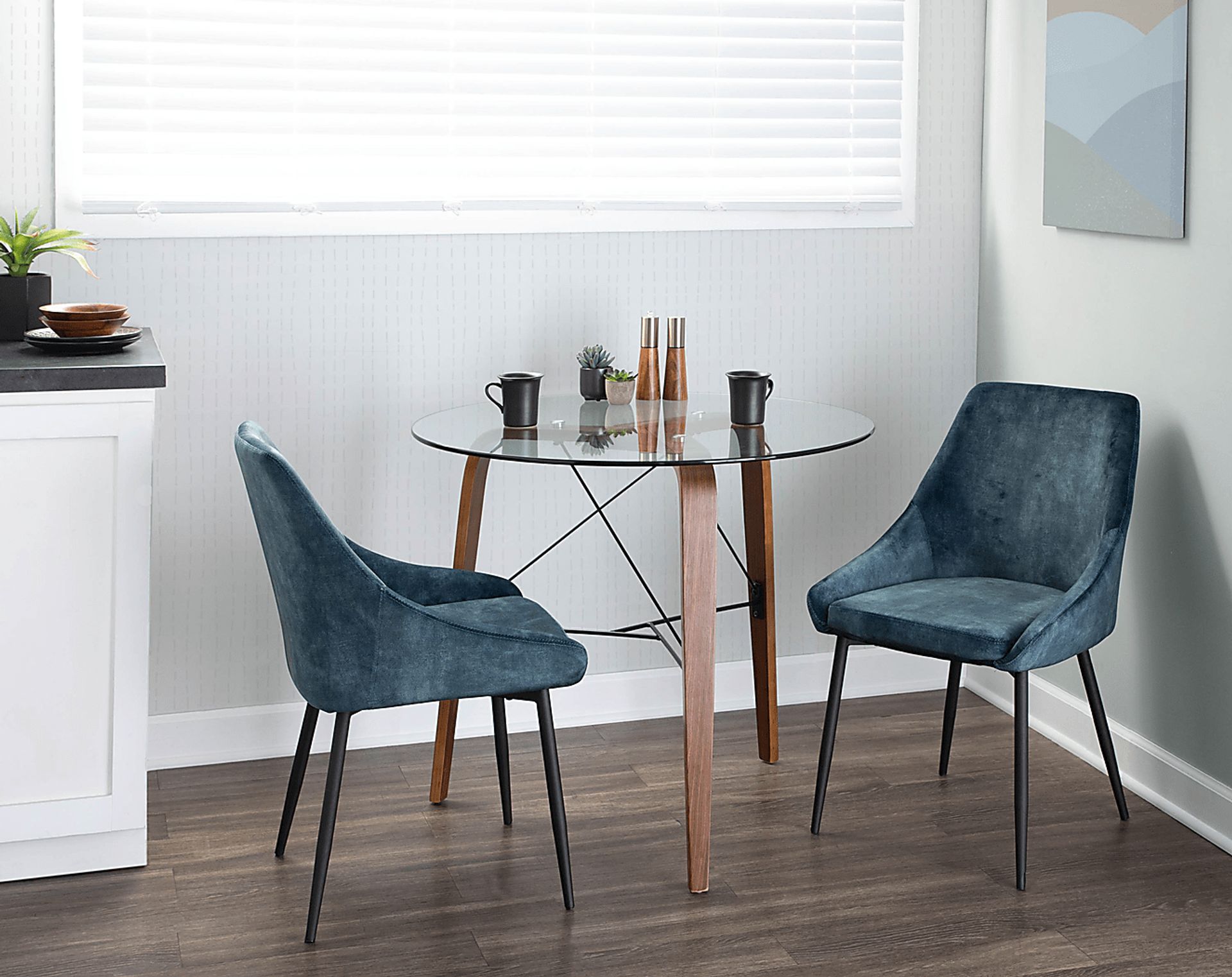 Dellrey Navy Dining Chair, Set of 2 - Image 10
