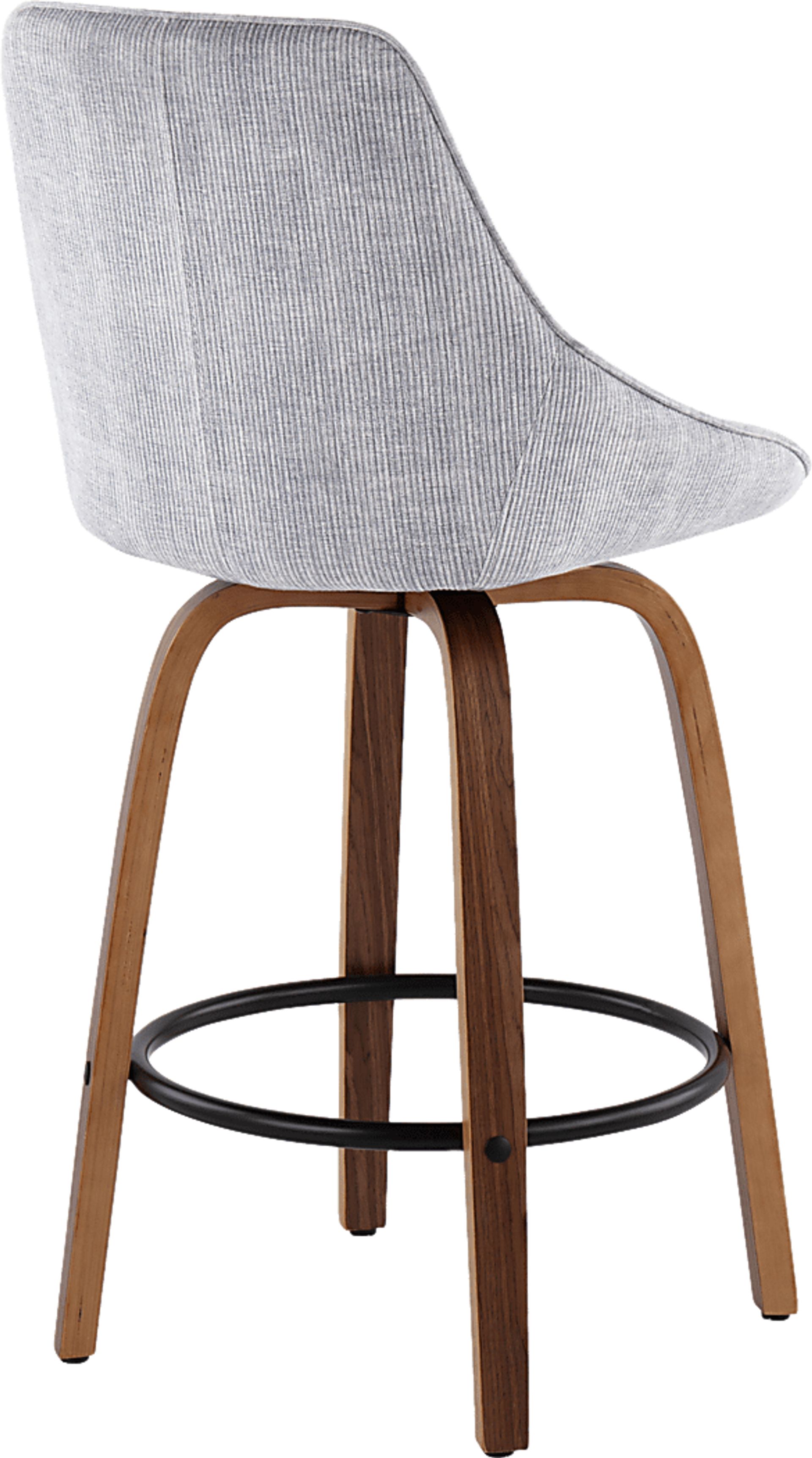 Dellrey Silver Counter Height Stool, Set of 2 - Image 4