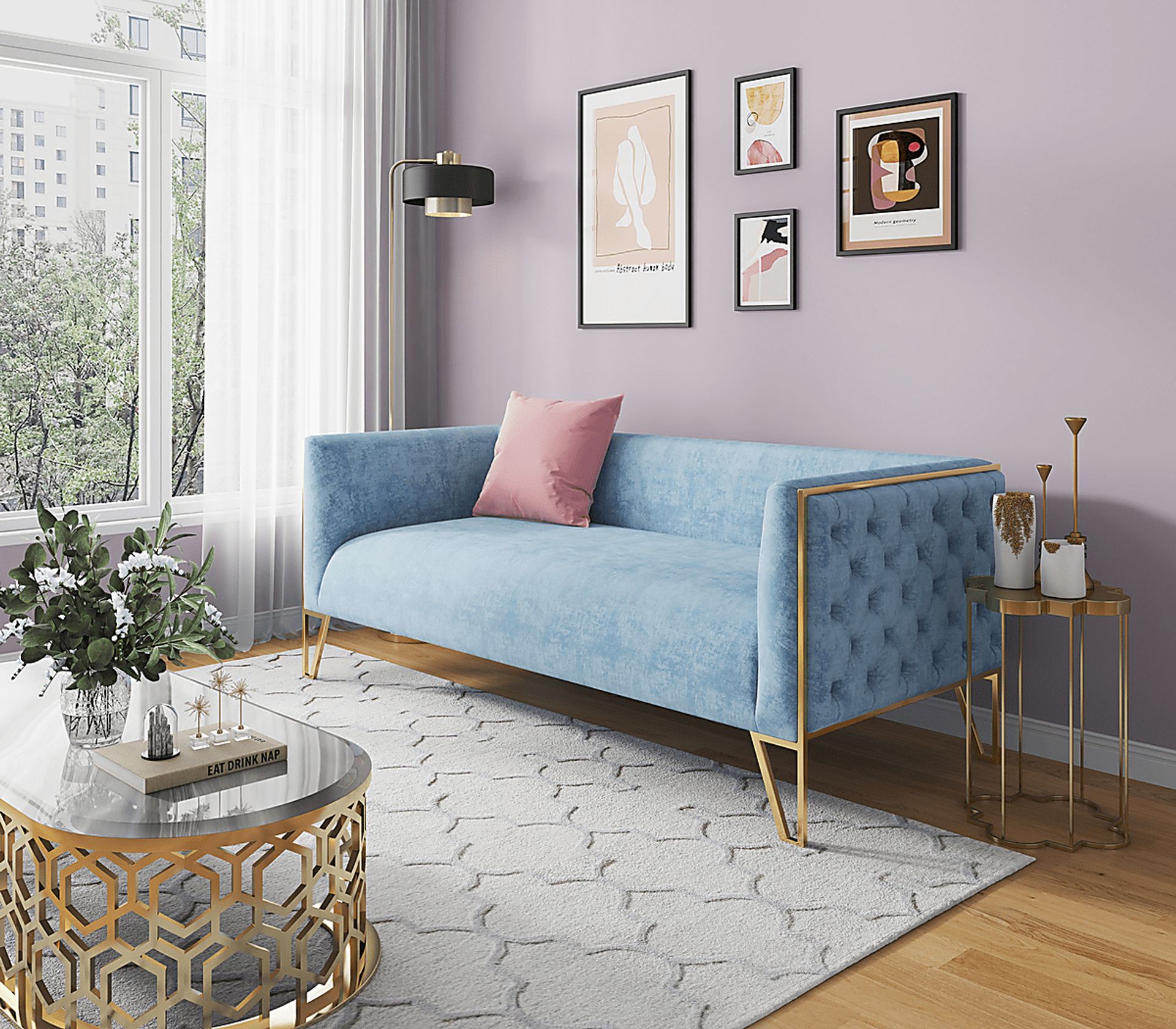 Dellsway Blue Sofa - Image 2