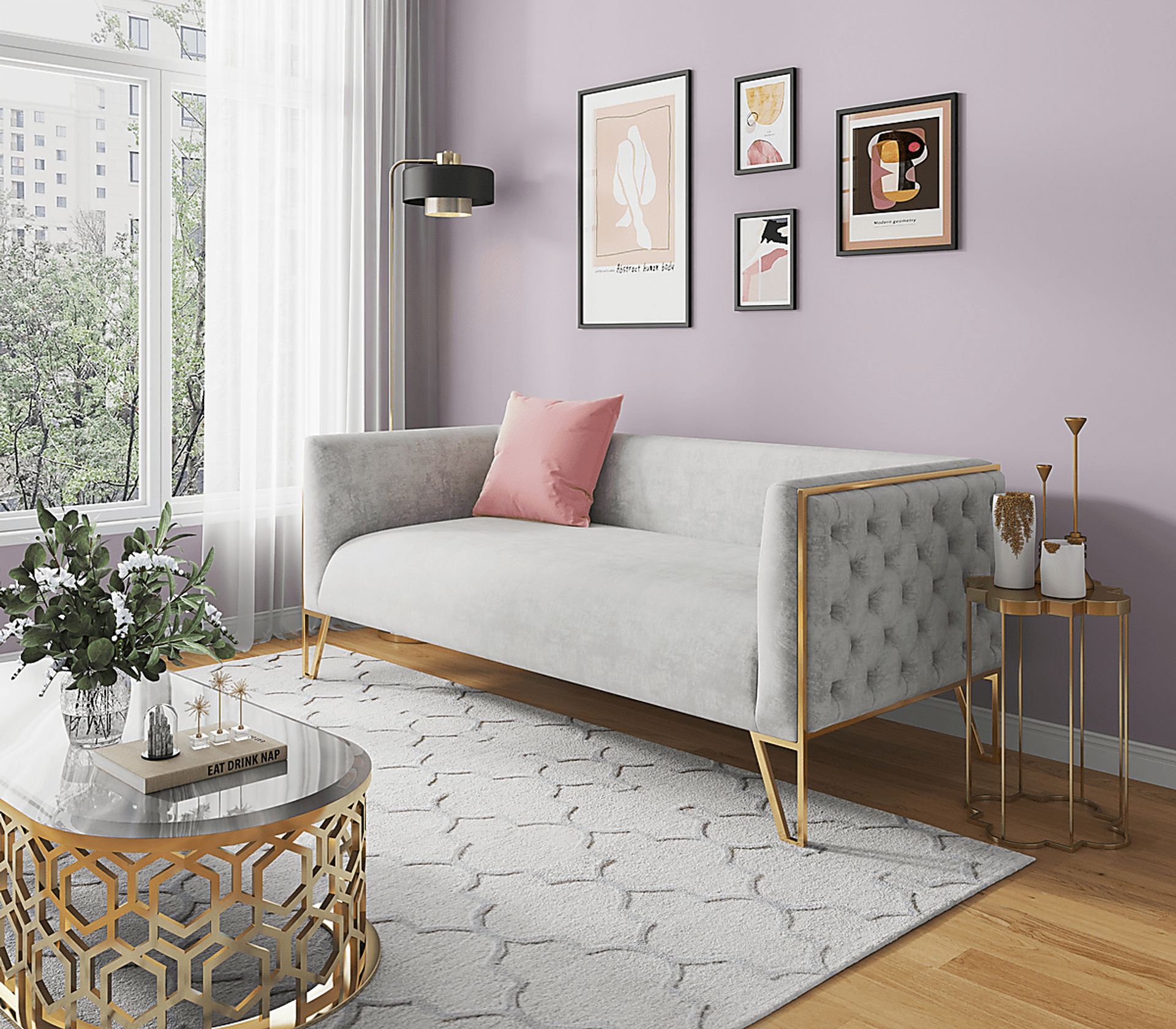 Dellsway Gray Sofa - Image 2