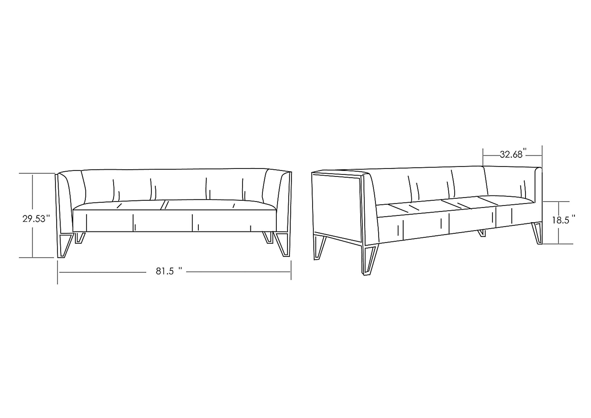 Dellsway Gray Sofa - Image 8