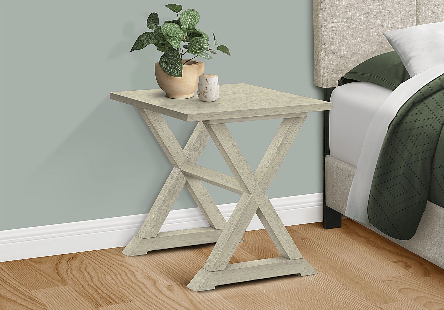 Delmina White End Table - Thumbnail 5