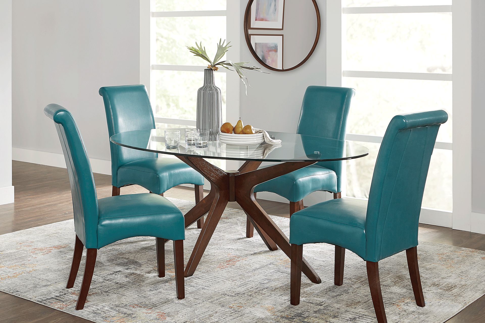Delmon Walnut Oval Dining Table - Image 2