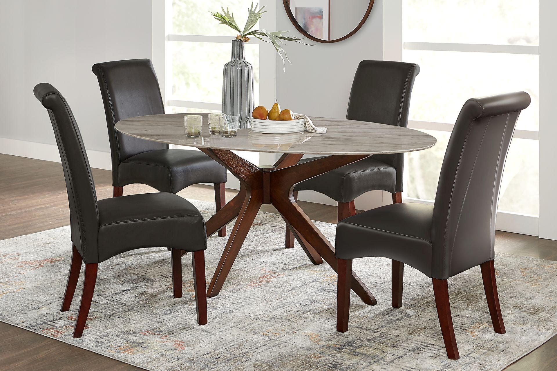 Delmon White Oval Dining Table - Image 2