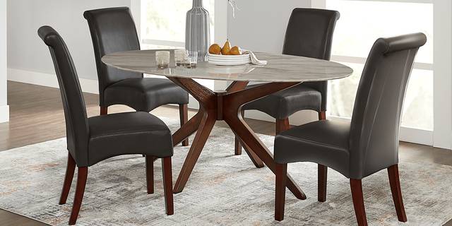 Delmon White Oval Dining Table - Thumbnail - Image 2