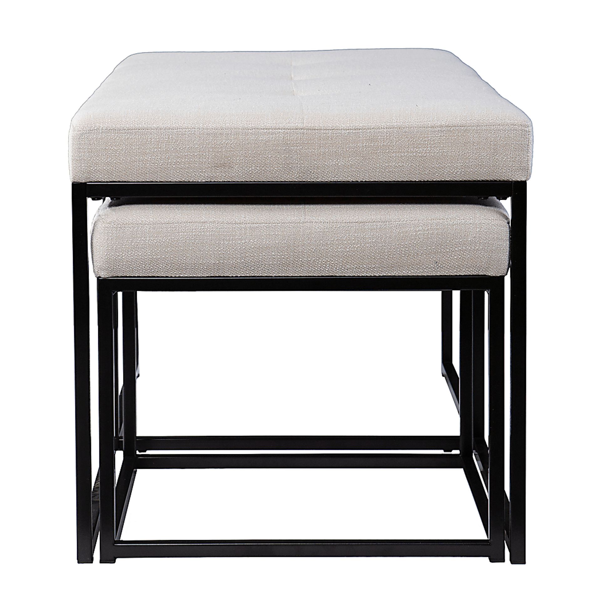 Delmoncio White Ottoman Set - Image 8