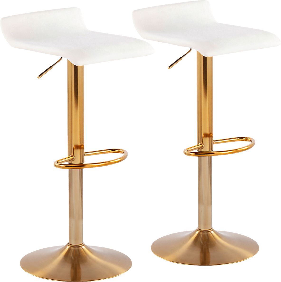 Delmonde Cream Barstool, Set of 2