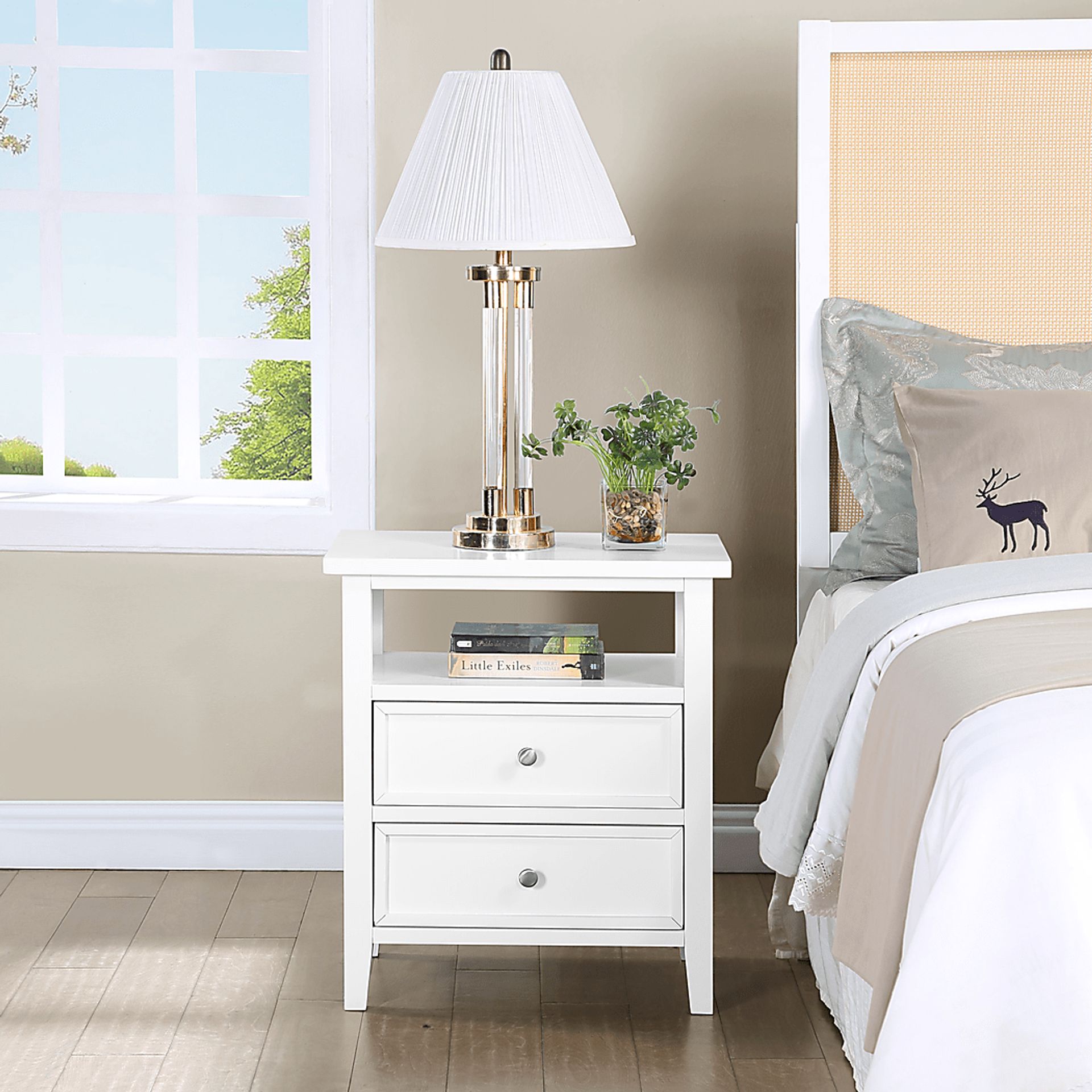 Deloffre White Nightstand - Image 2