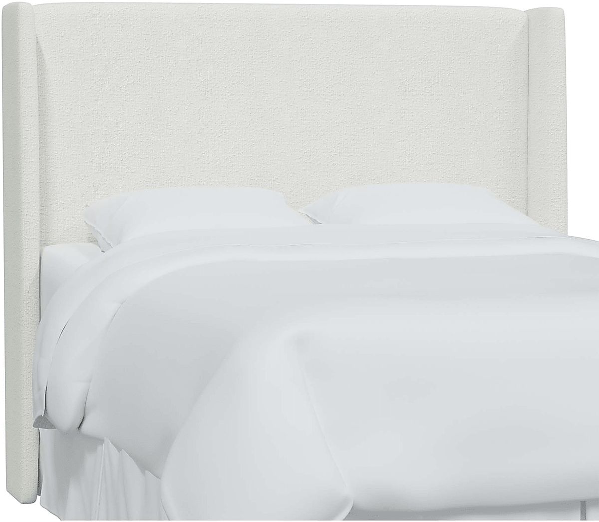 Delorna I White Polyester Fabric Full Headboard | Rooms to Go