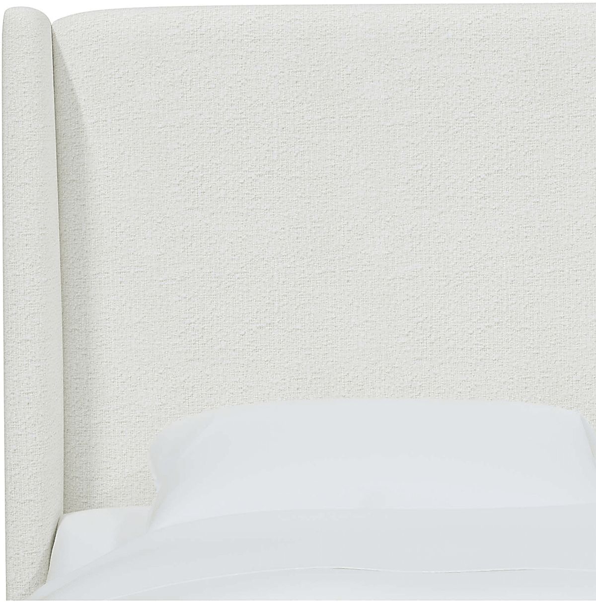 Delorna I White Polyester Fabric Full Headboard | Rooms to Go
