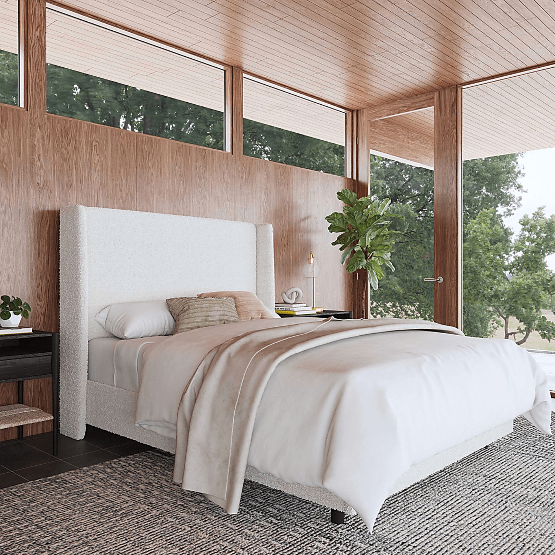 Delorna I White King Bed - Image 5