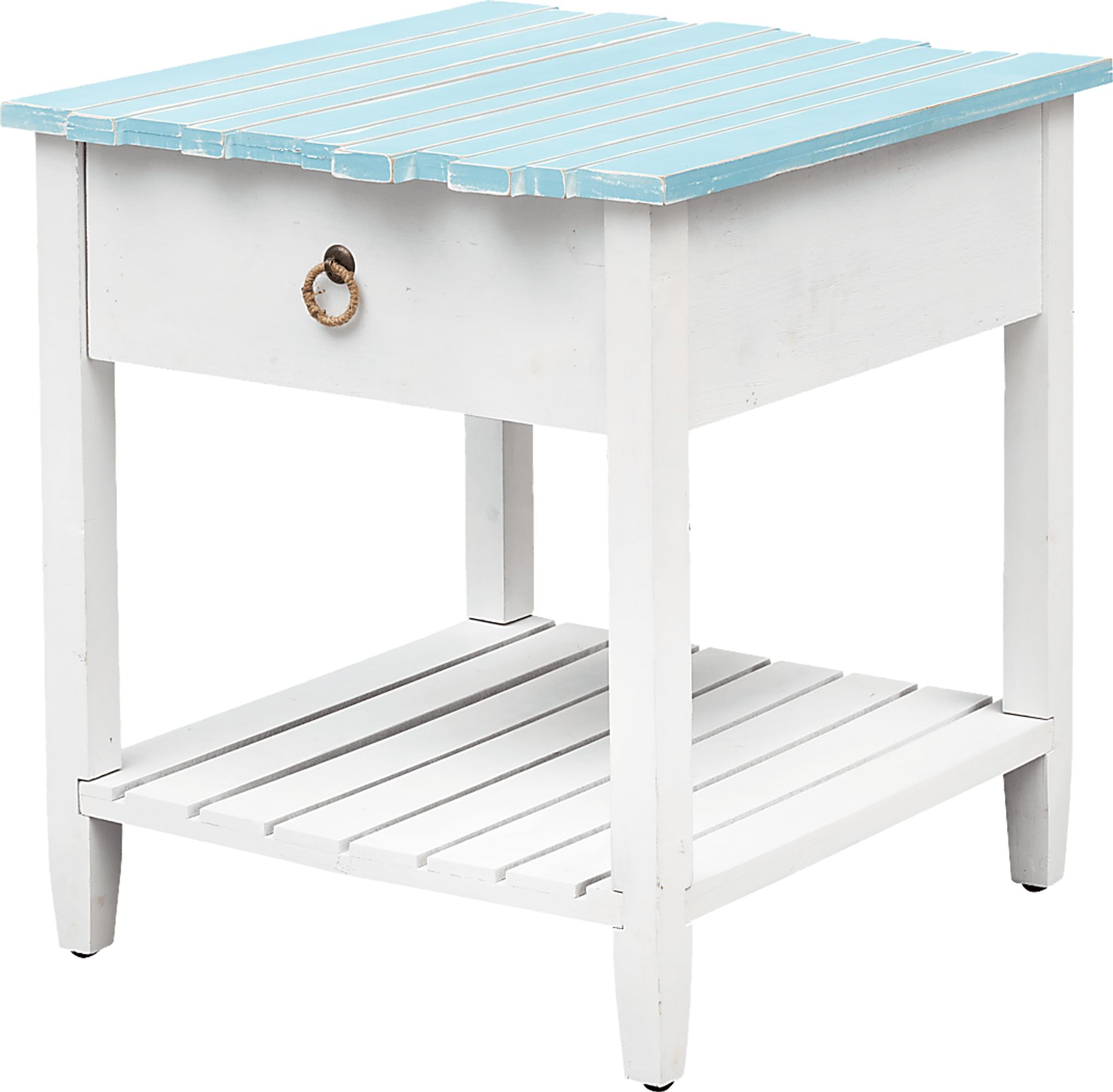 Delphera Teal Accent Table - Image 1
