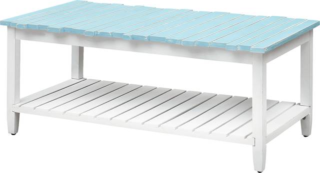 Delphera Teal Cocktail Table - Thumbnail - Image 1