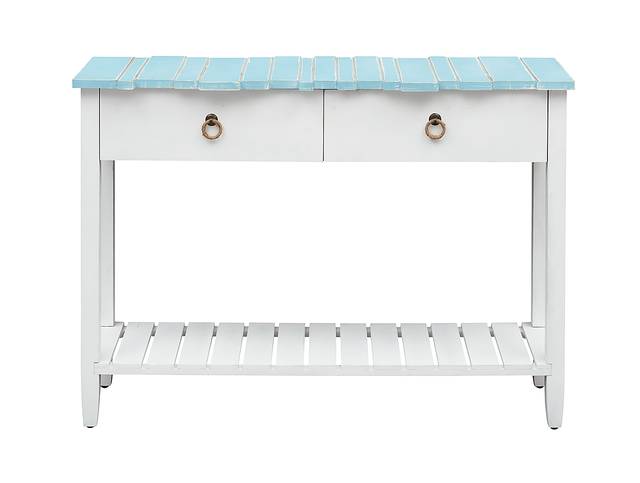 Delphera Teal Sofa Table - Thumbnail - Image 2