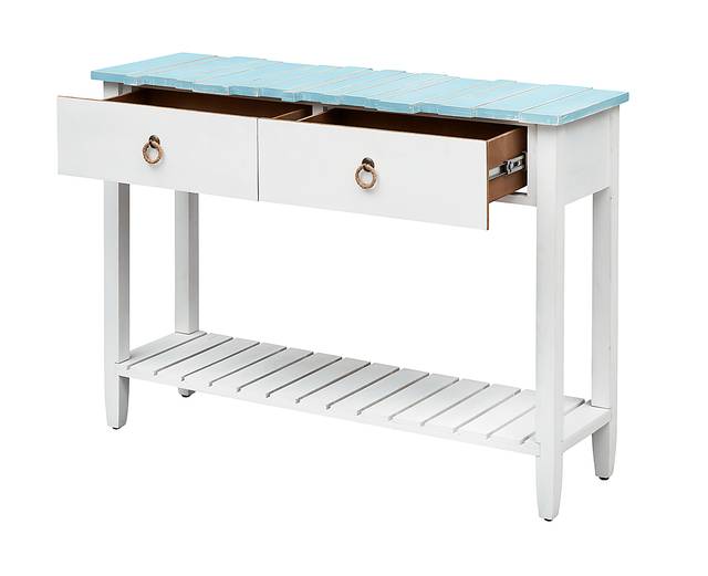 Delphera Teal Sofa Table - Thumbnail - Image 3