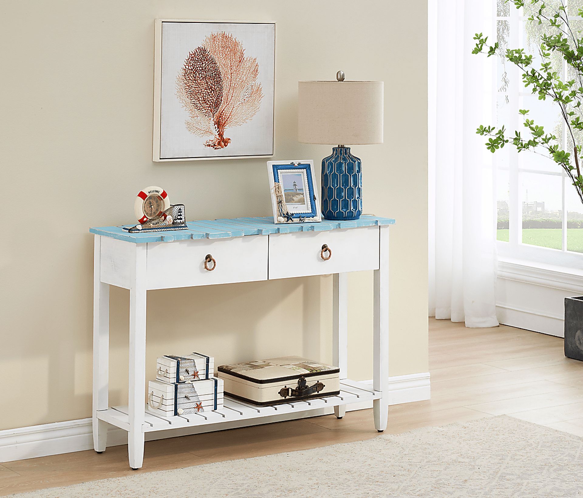 Delphera Teal Sofa Table - Image 6