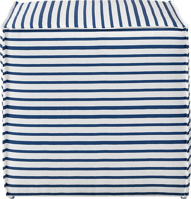 Delphina Navy Ottoman - Thumbnail - Image 3