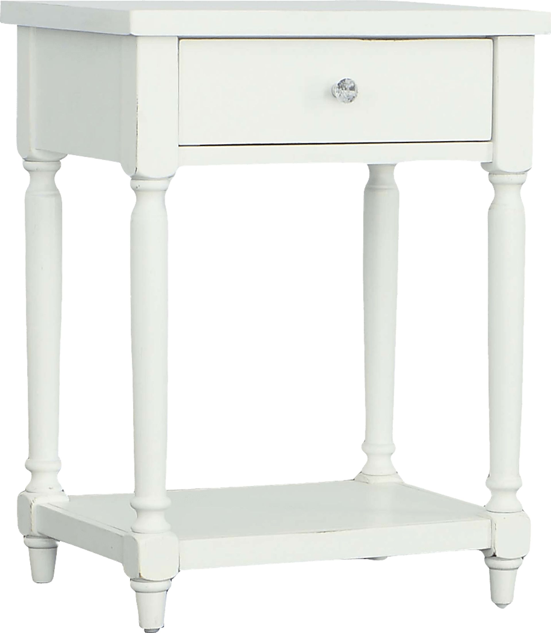 Delphinium White End Table - Image 1