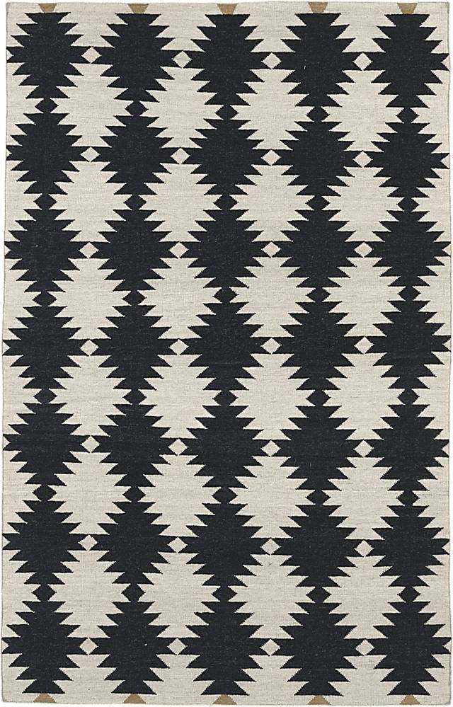 Delsanra Black 5' x 8' Rug - Thumbnail - Image 1