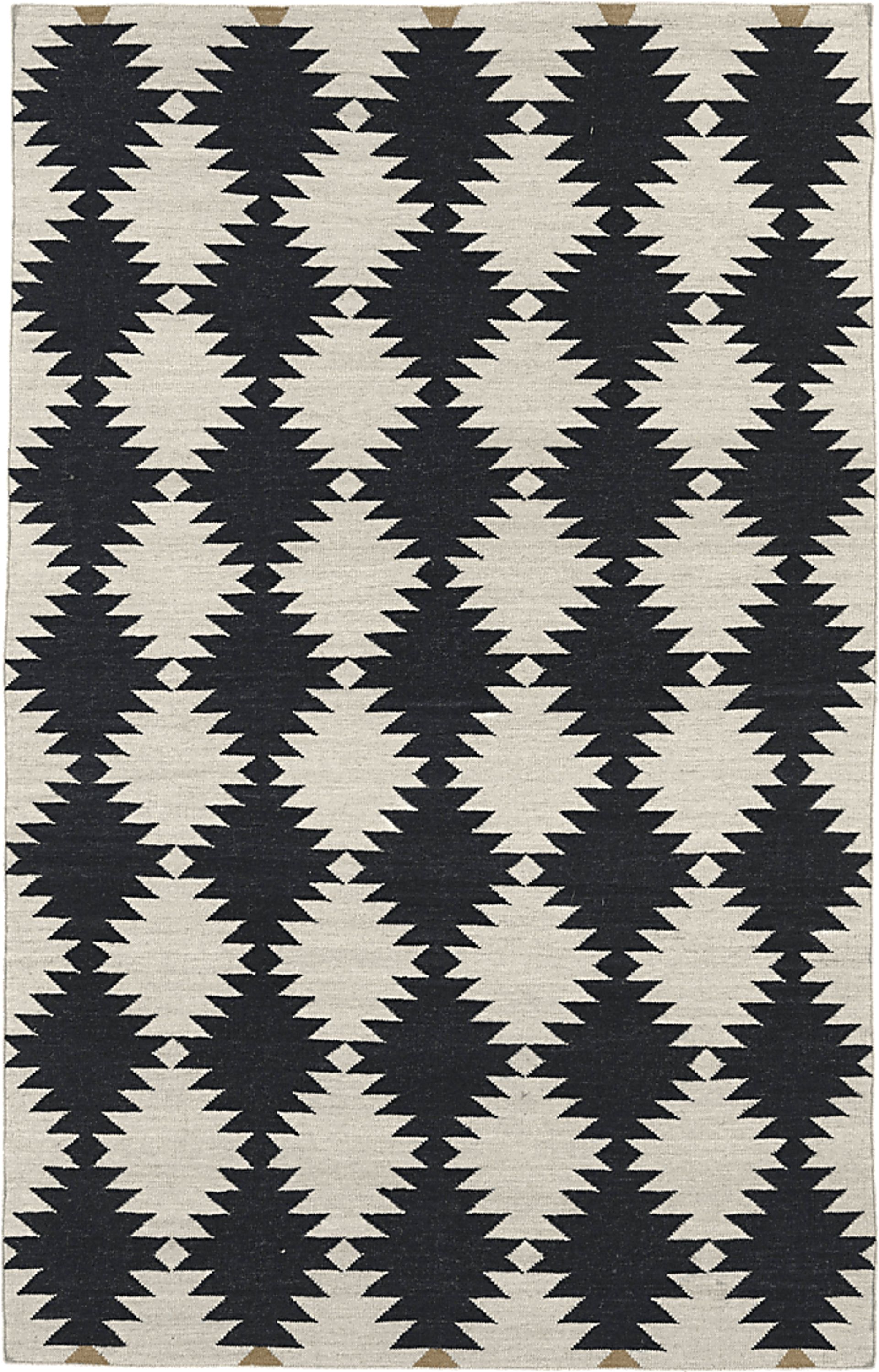 Delsanra Black 5' x 8' Rug - Image 1
