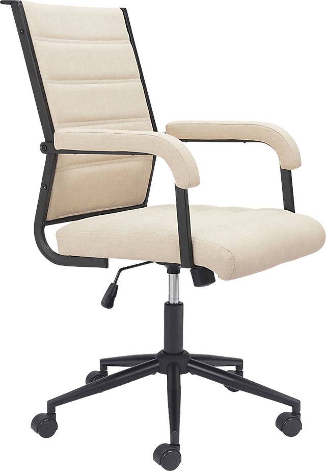 Delthe Beige Office Chair - Thumbnail - Image 8