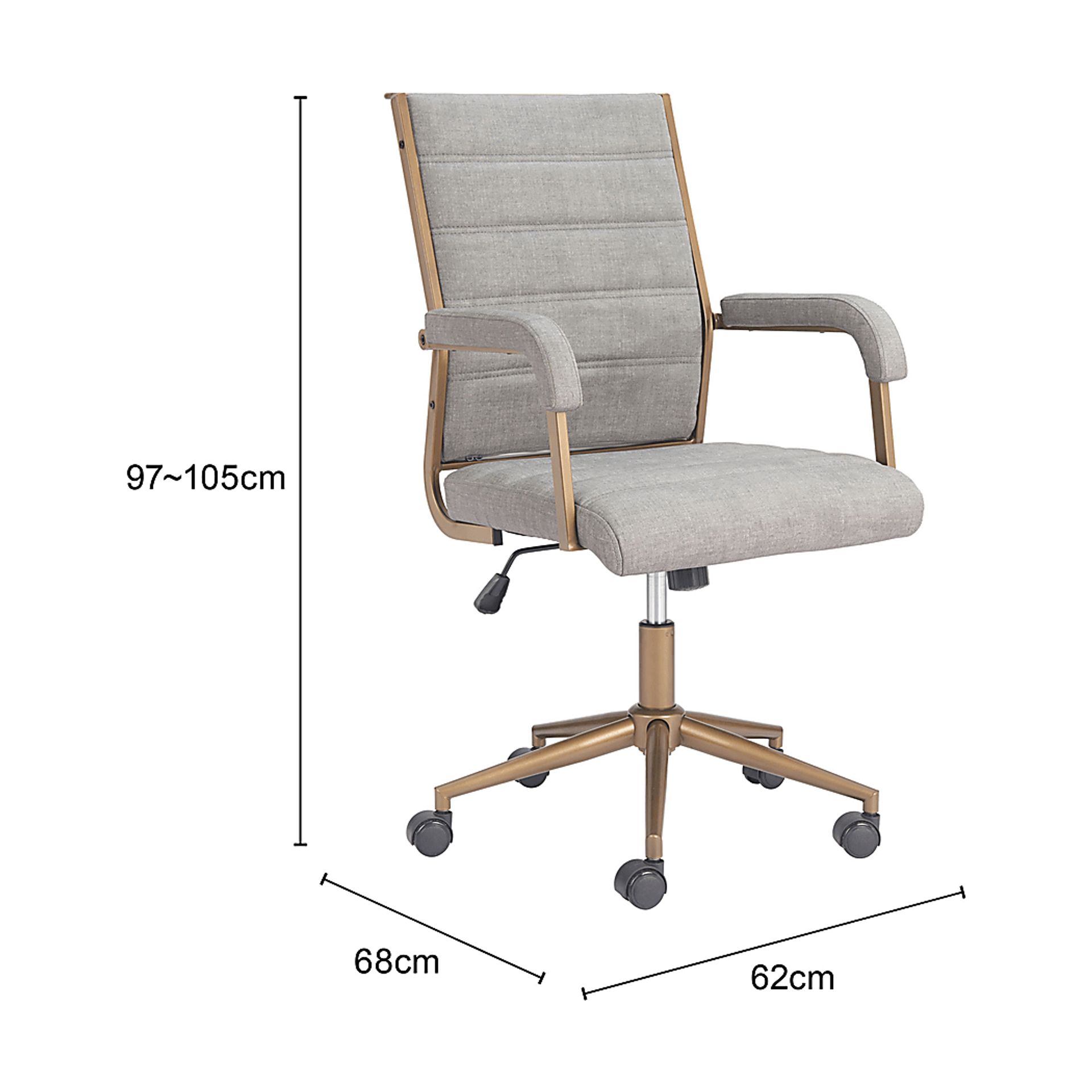 Delthe Gray Office Chair - Image 3
