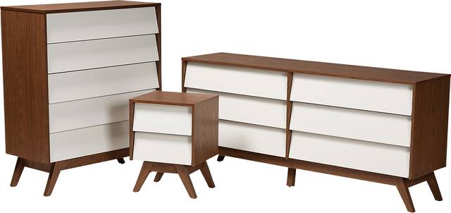 Delwiche White 3pc Dresser Set - Thumbnail - Image 1
