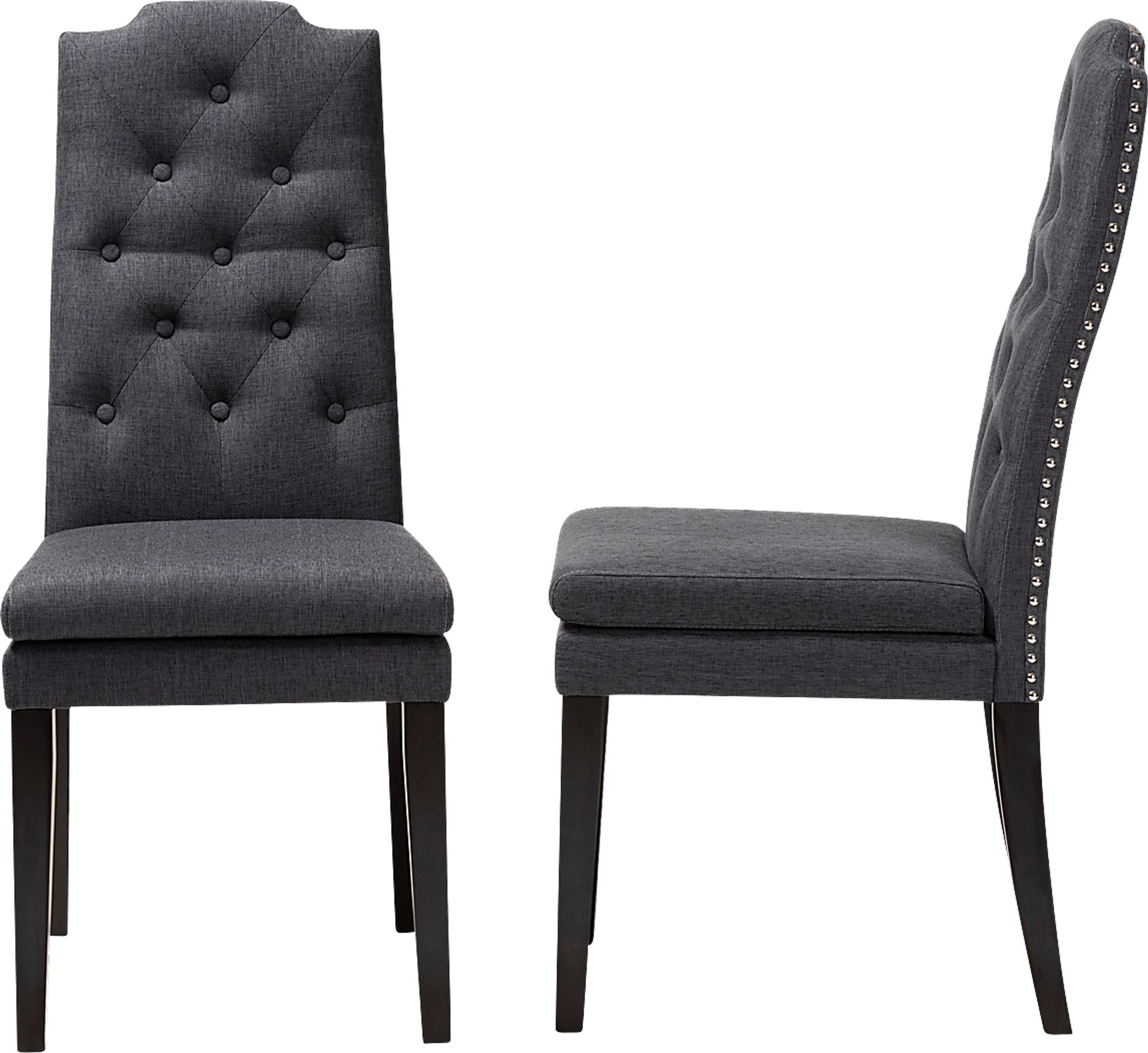 Delwood Charcoal Side Chair, Set of 2 - Image 4