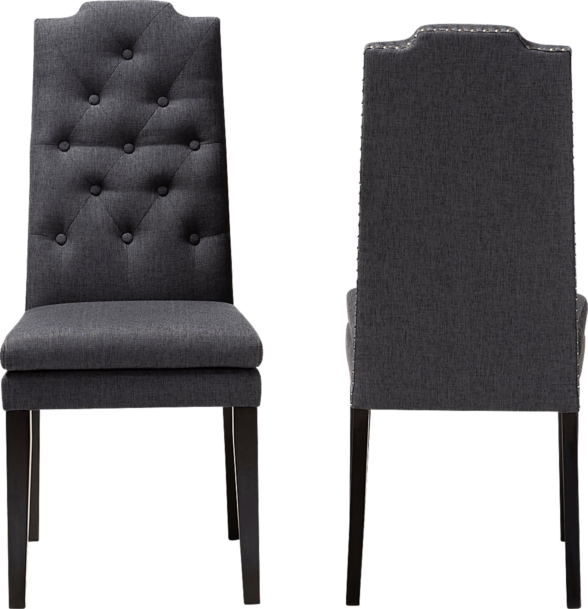Delwood Charcoal Side Chair, Set of 2 - Image 5