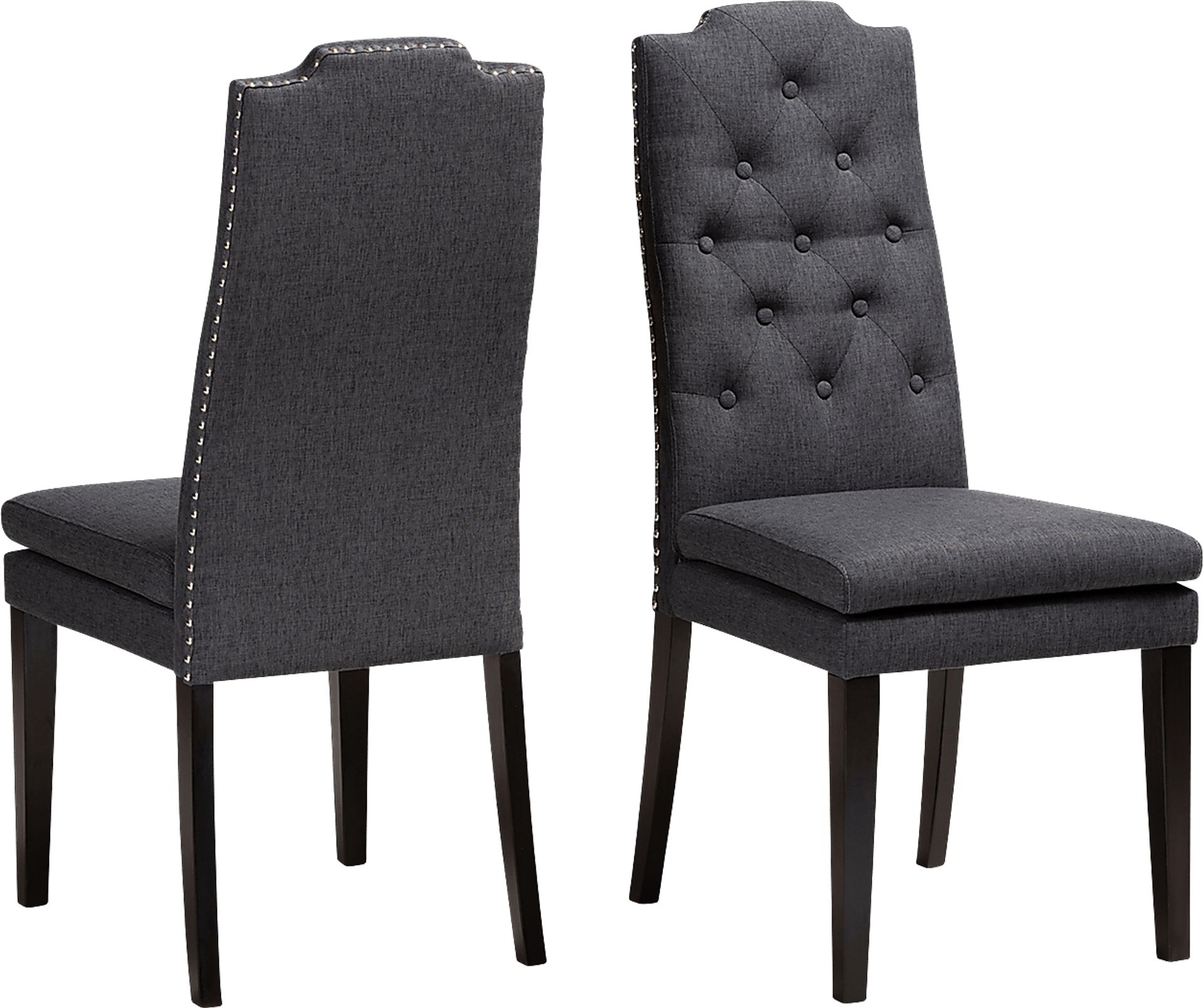 Delwood Charcoal Side Chair, Set of 2 - Image 1