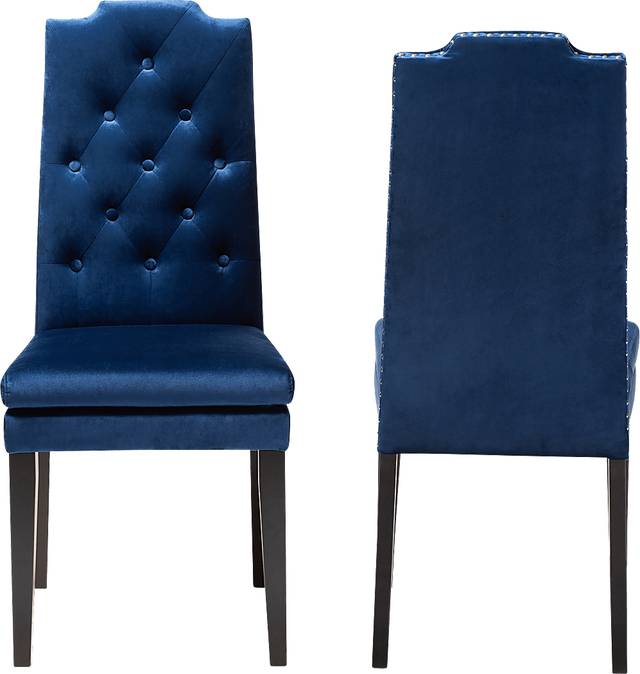 Delwood Navy Side Chair, Set of 2 - Thumbnail - Image 4