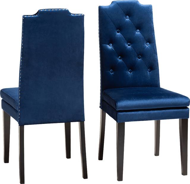 Delwood Navy Side Chair, Set of 2 - Thumbnail - Image 1