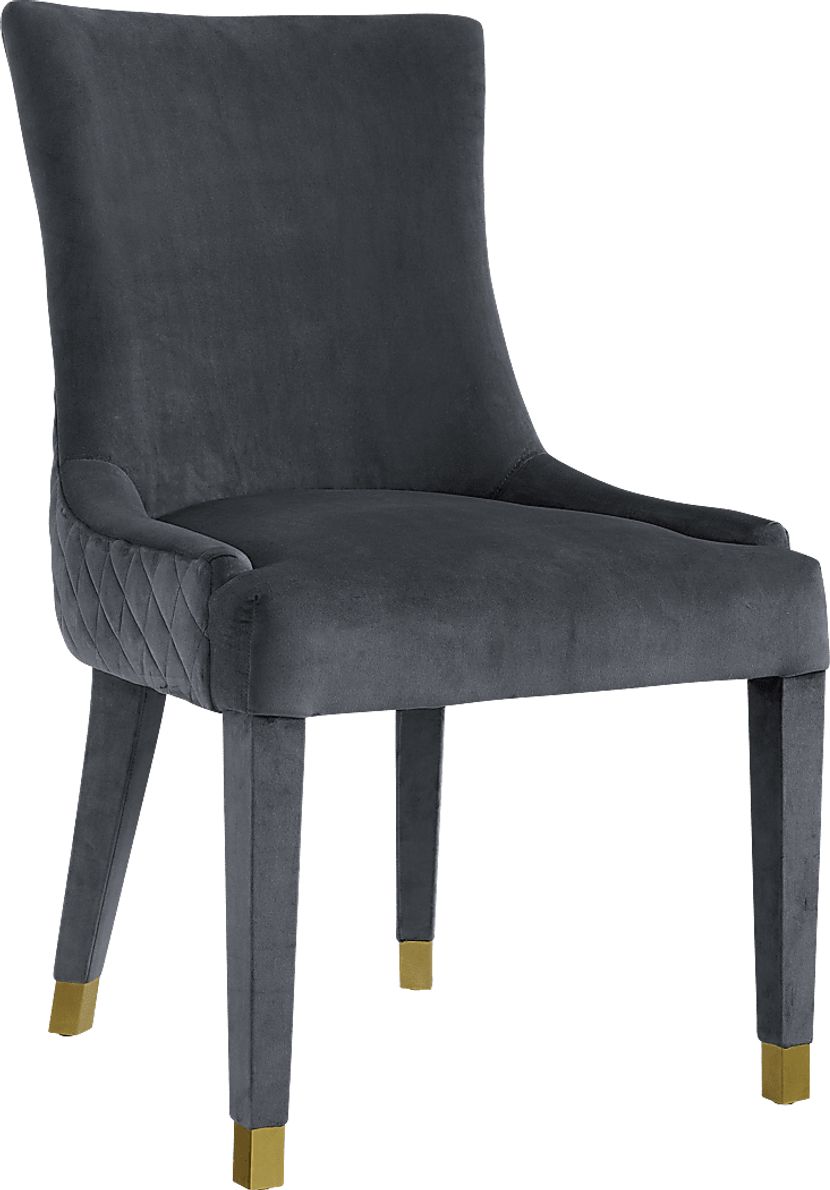 Delyan Gray Side Chair, Set of 2